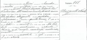 Certificato Nascita Don Nicola Mazzarelli