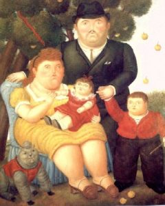 Famiglia sovrappeso (Fernando Botero)